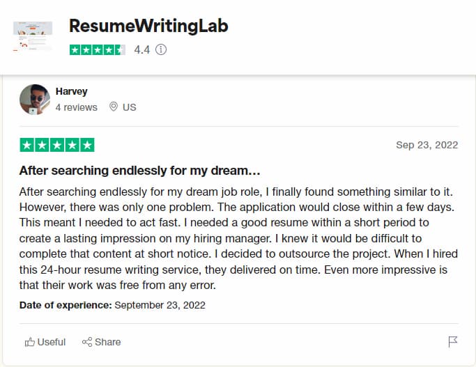 Resume Writing Lab review