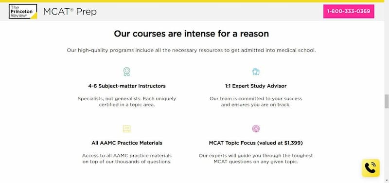 The Princeton Review courses