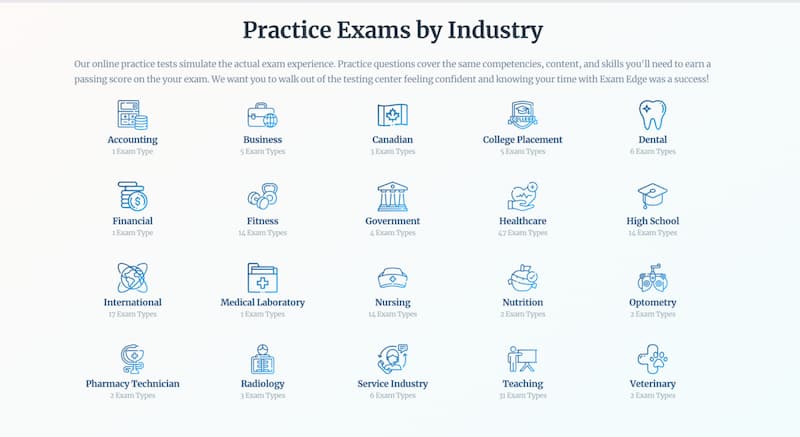 Exam Edge - practice exams