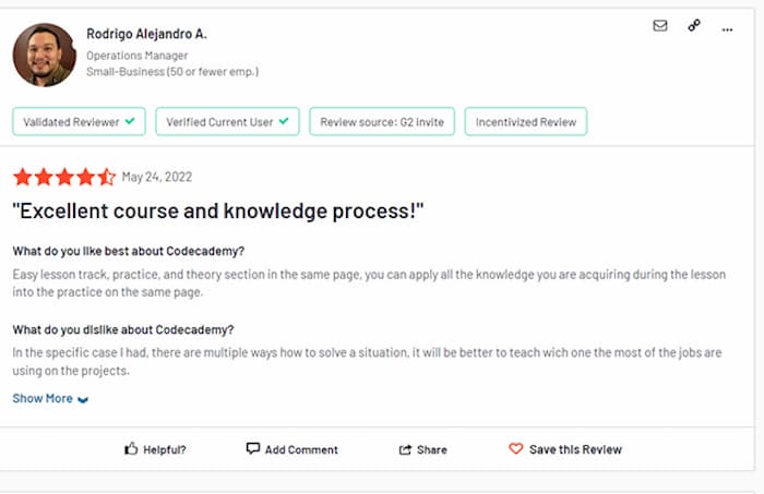 codeacademy review