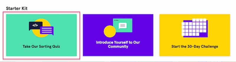 codeacademy sorting quiz