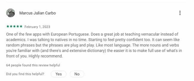 memrise positive feedback