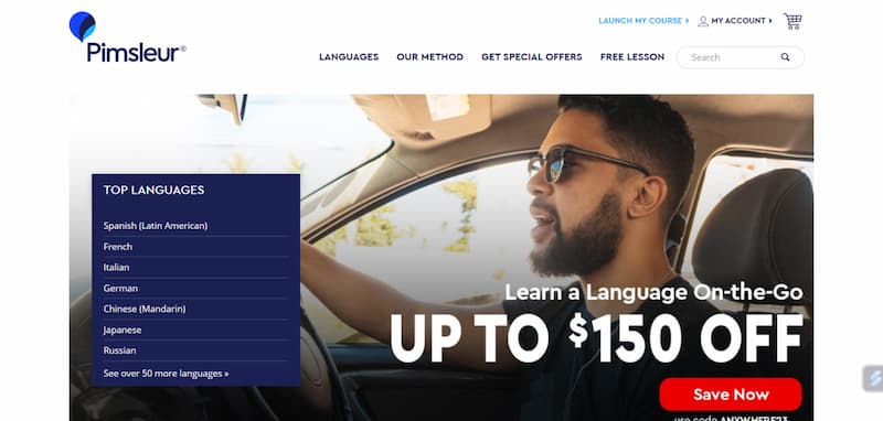 pimsleur main page