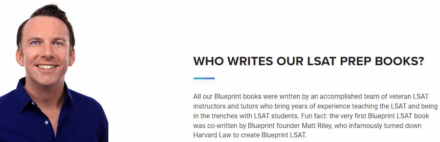 Blueprint - who writes our LSAT prep books