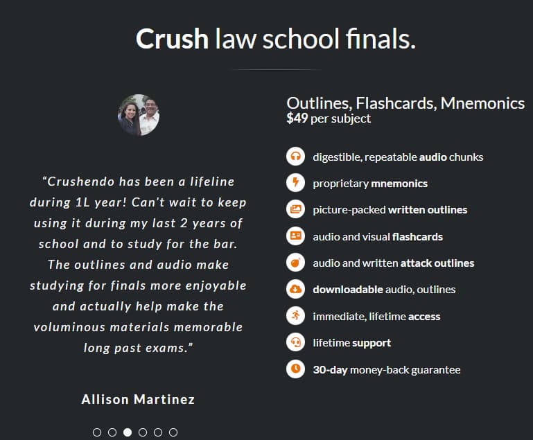 crush law school finals