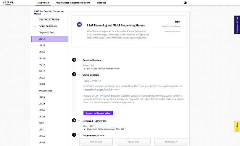 Kaplan-LSAT-exam-preparation-plan