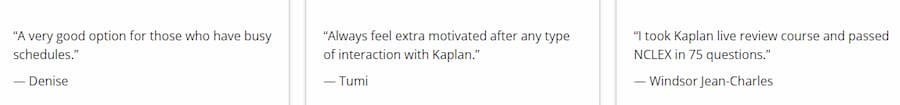 Kaplan - reviews