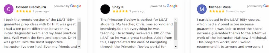 Princeton - LSAT reviews