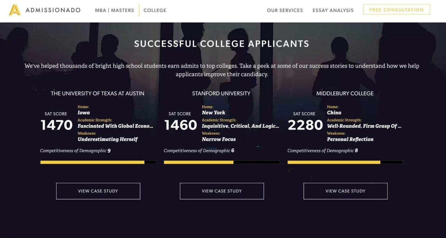 admissionado-successful-applicants-statistics