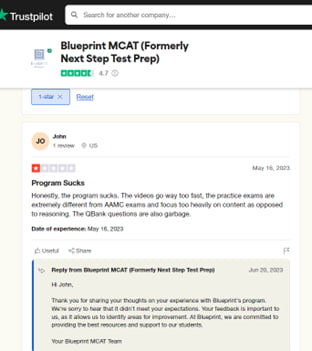 blueprint-mcat-negative-review