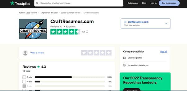 craftresumes-company-reviews