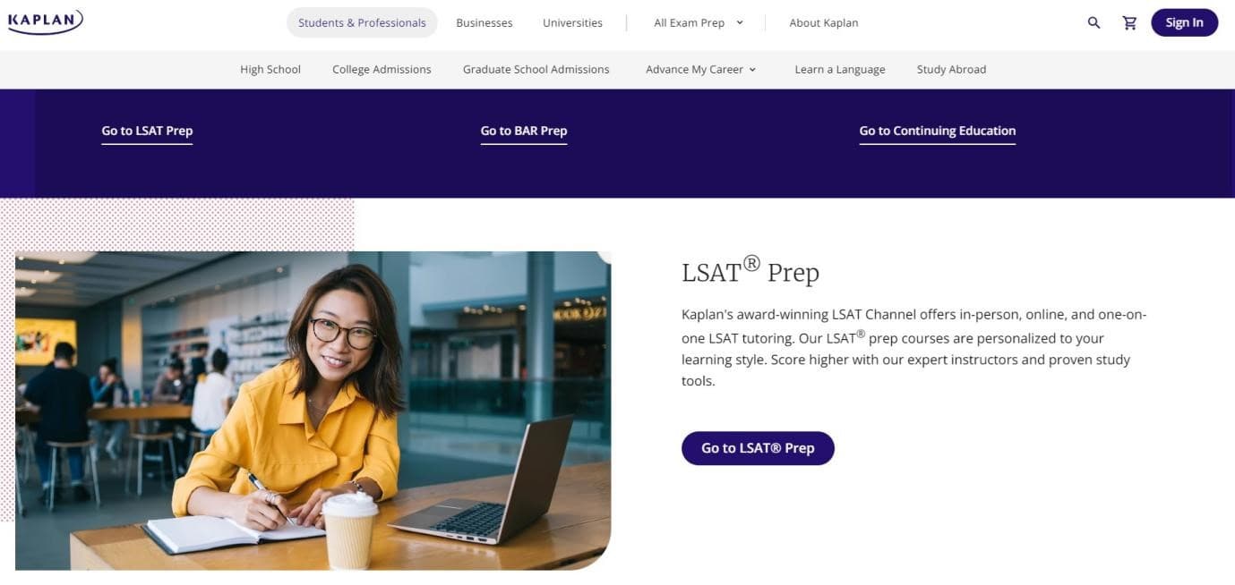 kaplan-lsat-preparation-starting-page