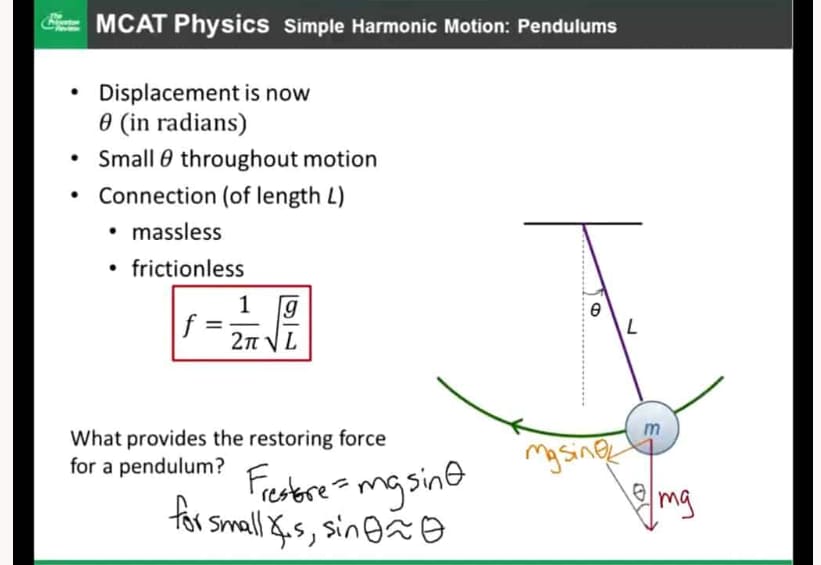 mcat-physics-harmonic-pendulum-motion