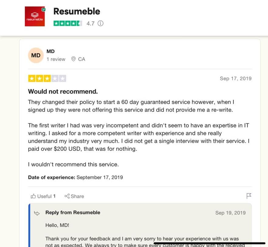resumeble-bad-customer-feedback