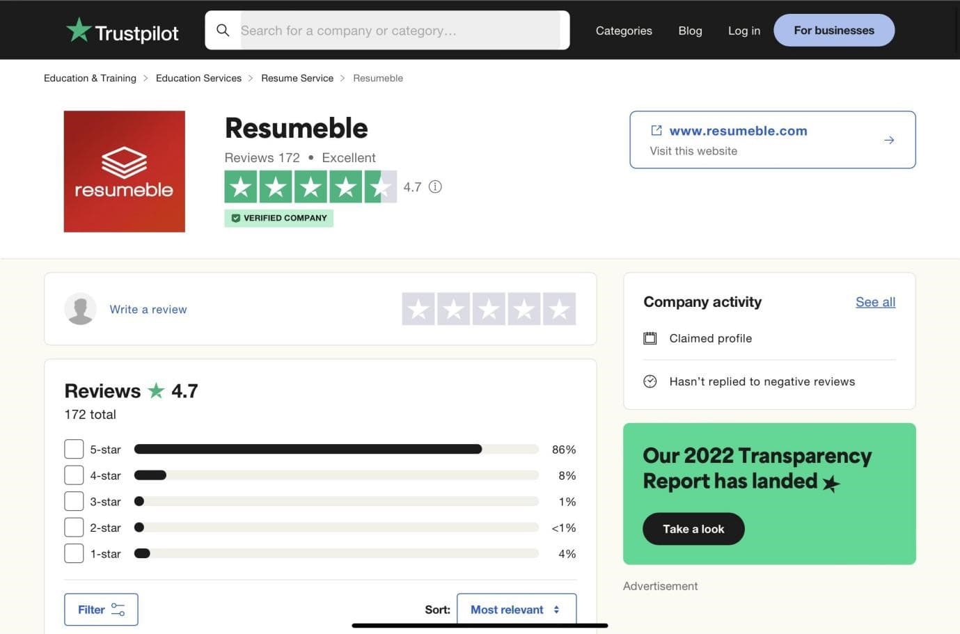 resumeble-great-user-review