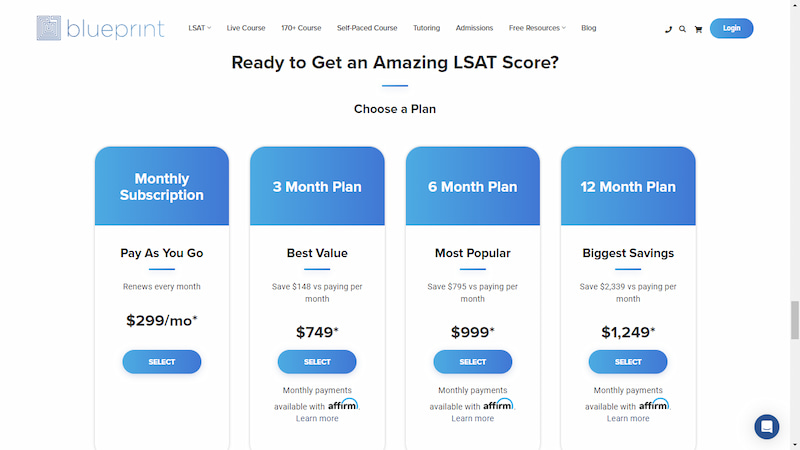 the-LSAT-preparation-blueprint-prices