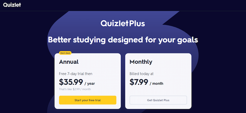 How Much Does Quizlet Plus Cost?