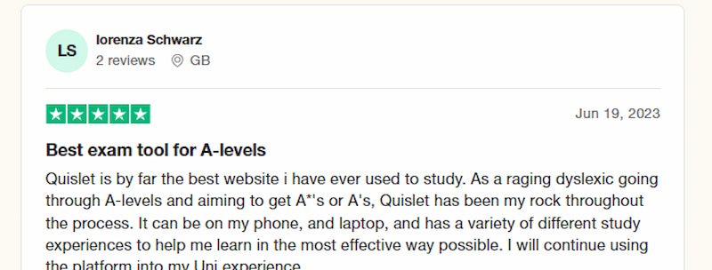 Quizlet Plus Reputation Lorenza