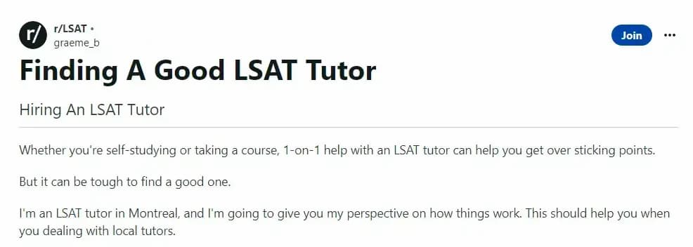 Hiring an LSAT tutor