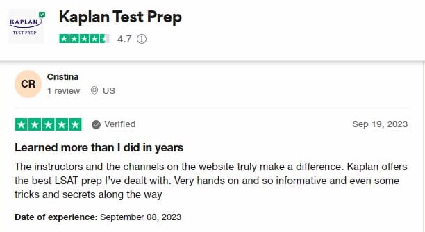 Kaplan Test Prep - user review