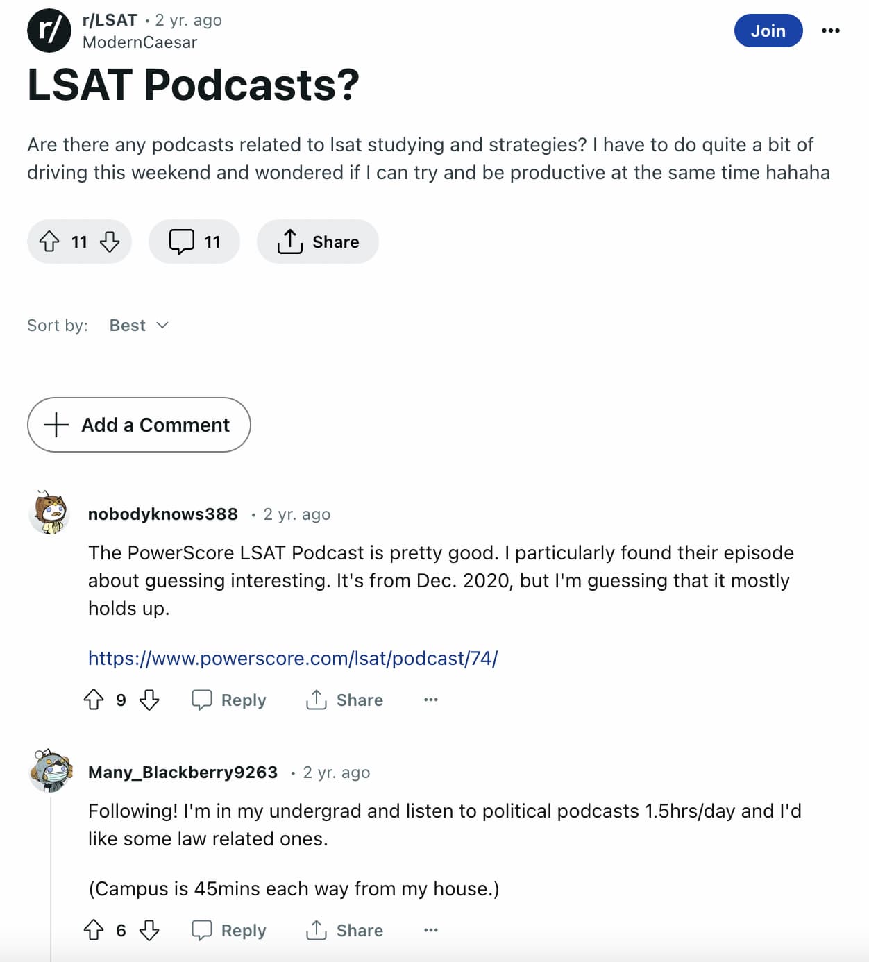 LSAT Podcasts
