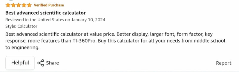 review on calculator for PSAT FX115E