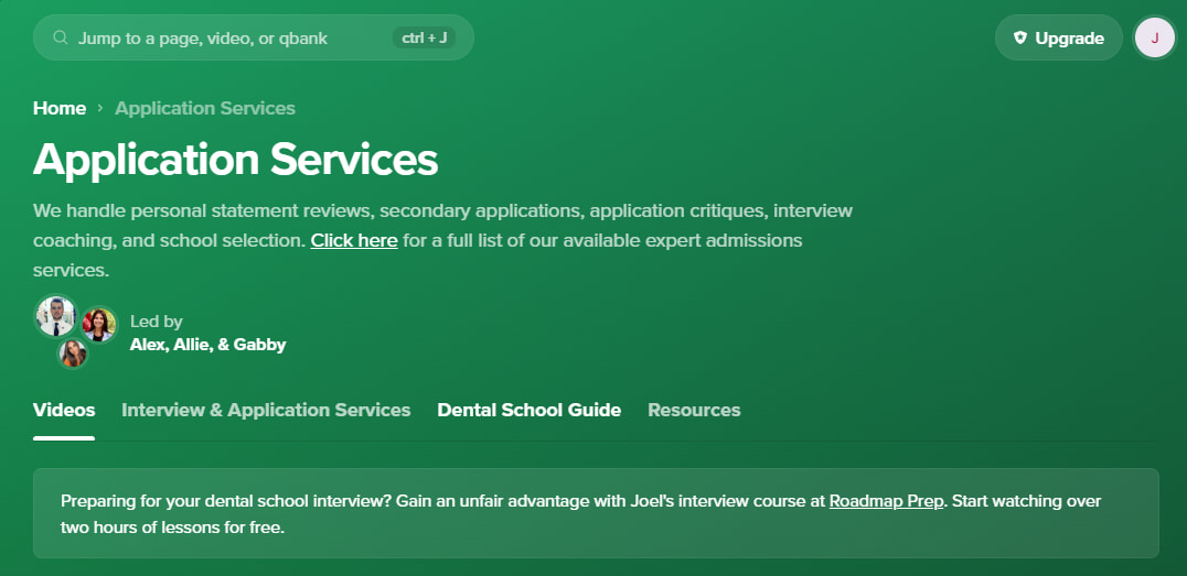 DAT Bootcamp application services
