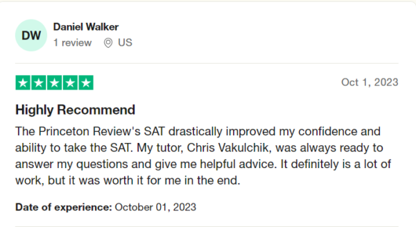 Review on Princeton Review PSAT Course