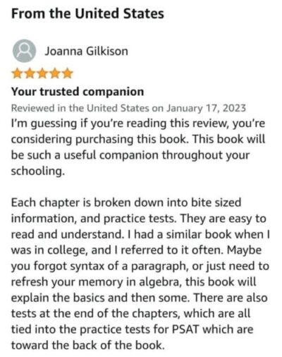 Mometrix PSAT book user review