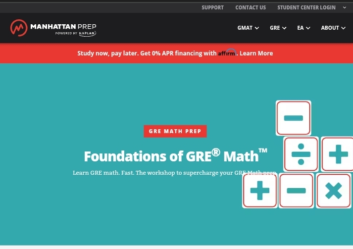 Manhattan Prep GRE Math App