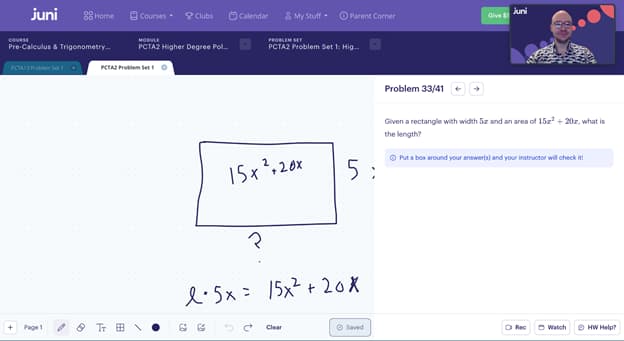 uni learning calculus and trigonometry course example