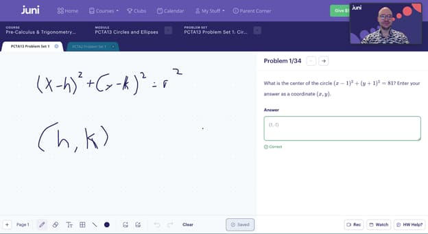 juni learning pre calculus trigonometry example