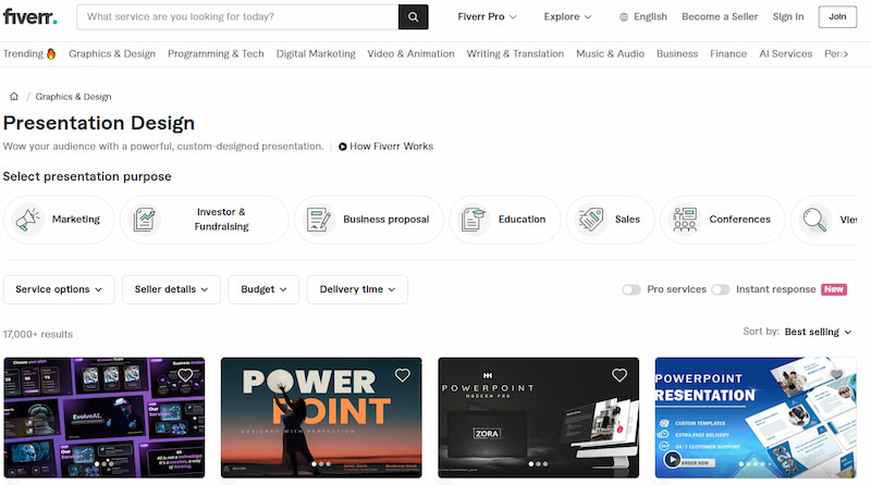fiverr Presentation Design
