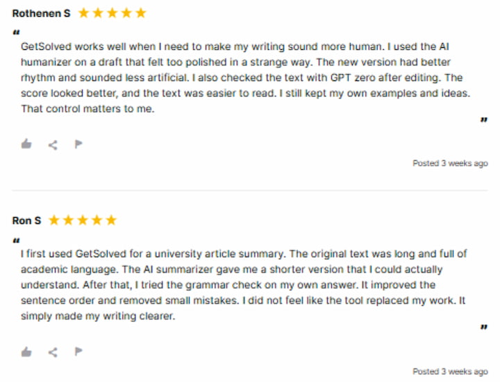 getsolved user review
